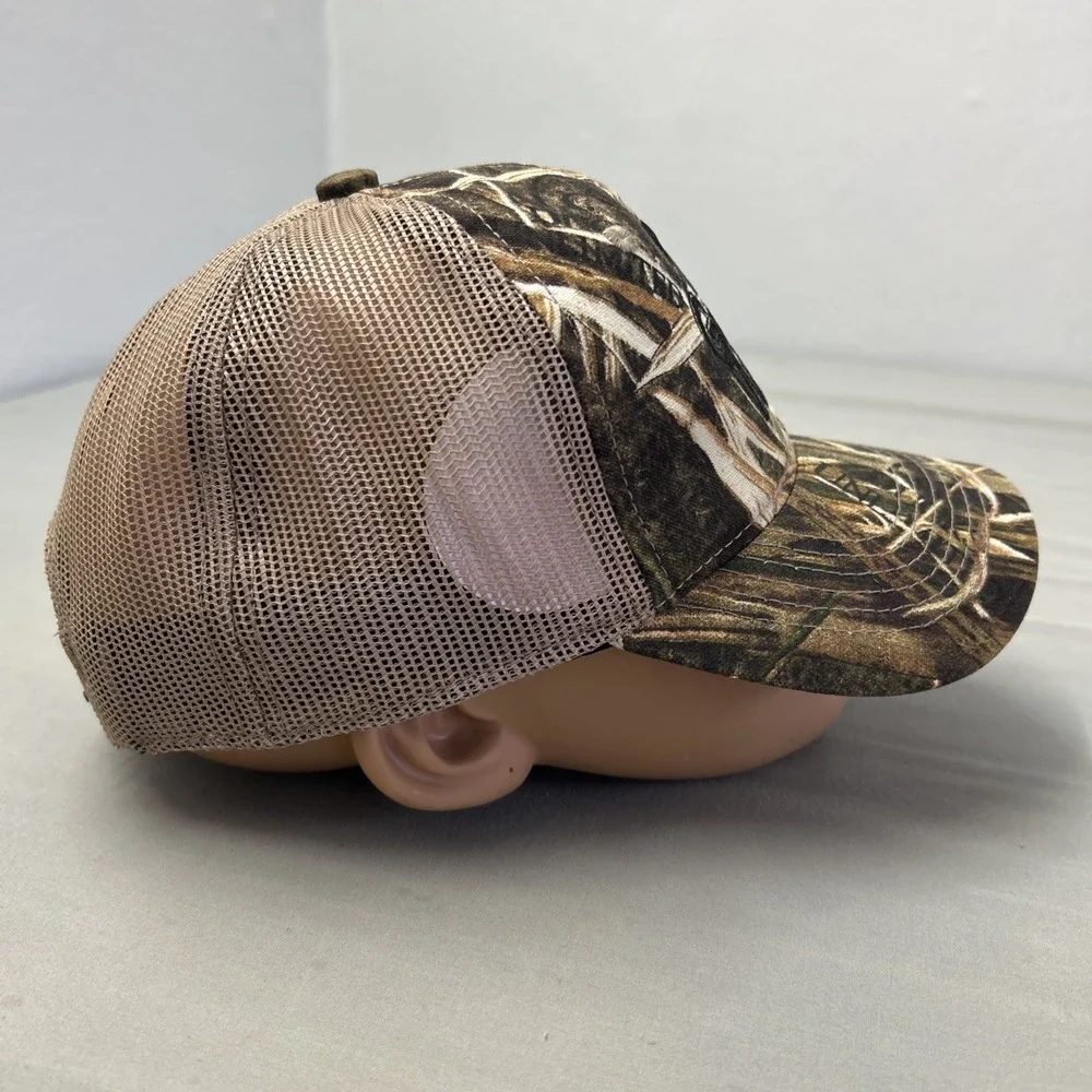 Ducks Unlimited Licensed Mossy Oak Green Camo Cap Hat Strapback Hunt NEW W/ Tags